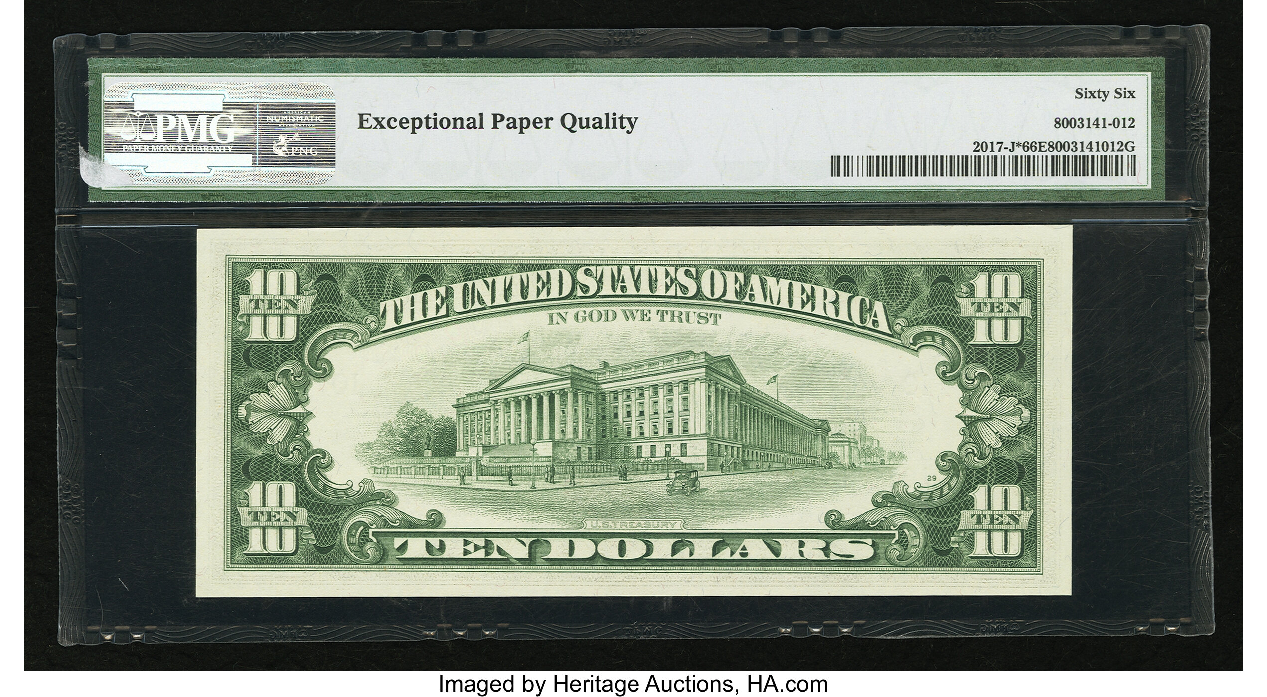image for: Fr. 2017-J* $10 1963A Federal Reserve Star Note. PMG Gem Uncirculated 66 EPQ....