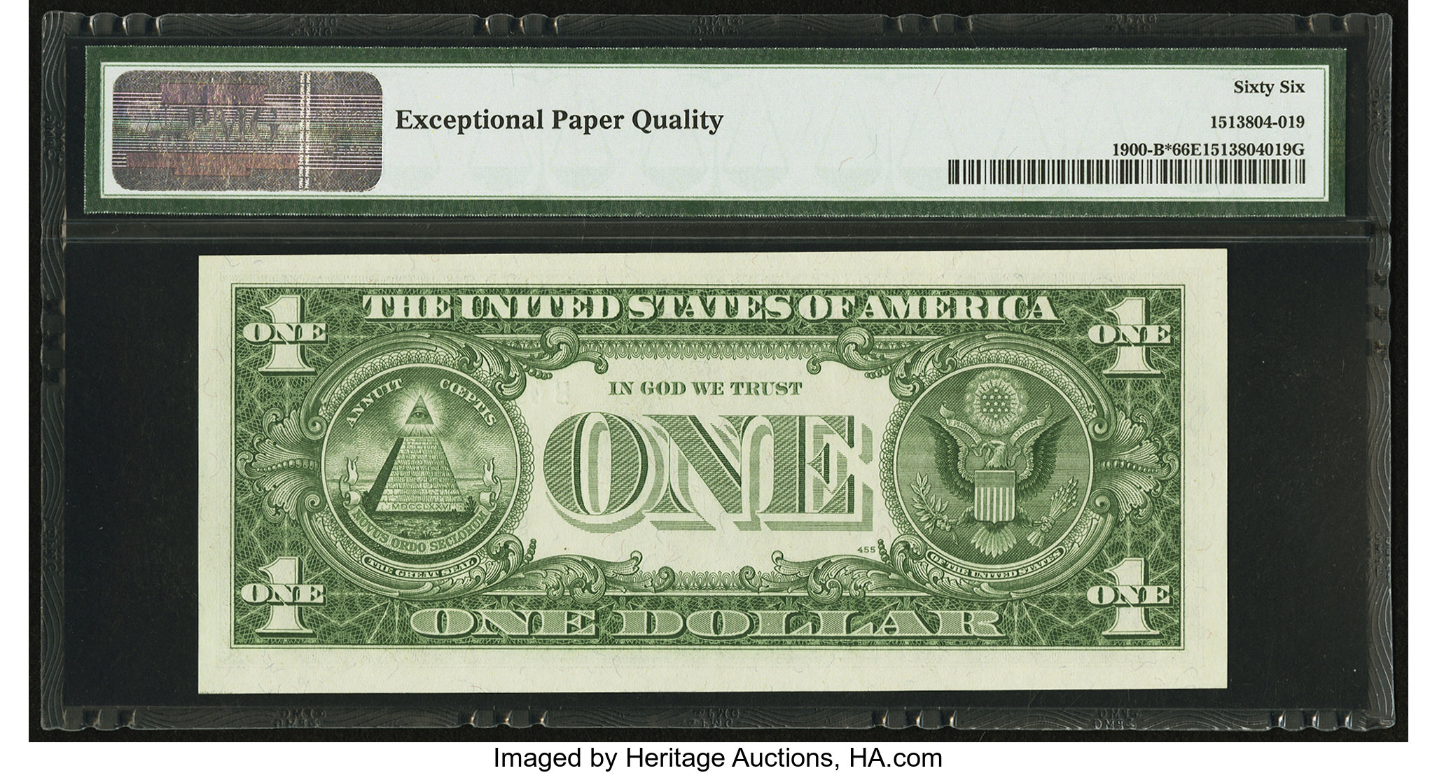 image for: Fr. 1900-B* $1 1963 Federal Reserve Star Note. PMG Gem Uncirculated 66 EPQ....