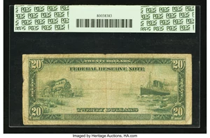image for: Fr. 980 $20 1914 Federal Reserve Note PCGS Fine 12....