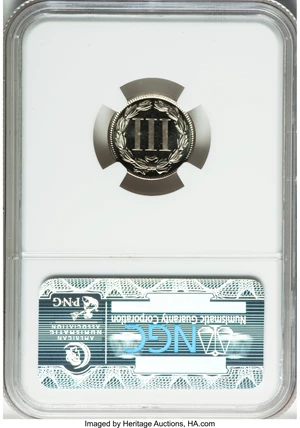 image for: 1877 3CN PR66+ Ultra Cameo NGC....