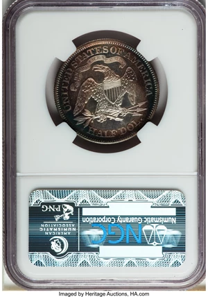 image for: 1866 50C Motto PR67 Cameo NGC....