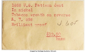 image for: 1868 1C One Cent, Judd-605, Pollock-670, R.5, PR64 NGC....