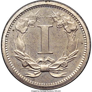 image for: 1868 1C One Cent, Judd-605, Pollock-670, R.5, PR64 NGC....