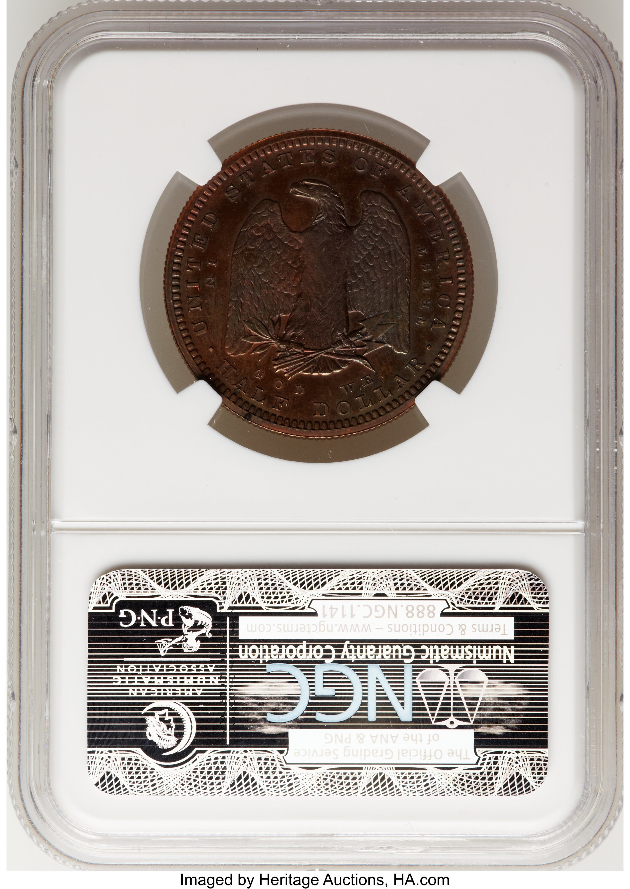 image for: 1879 50C Morgan Half Dollar, Judd-1602, Pollock-1797, R.7, PR64 Brown NGC....
