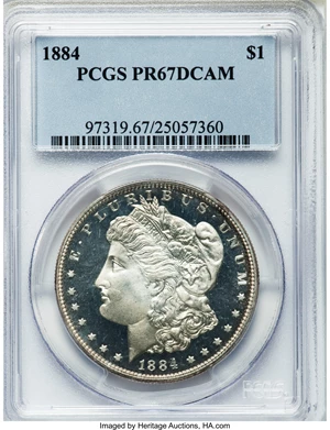image for: 1884 $1 PR67 Deep Cameo PCGS....