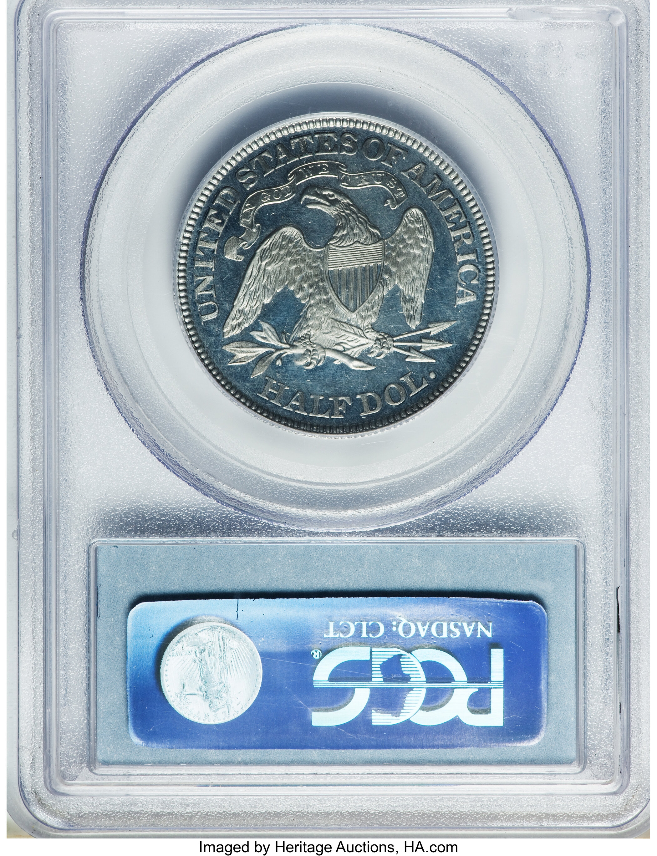 image for: 1870 50C Half Dollar, Judd-937, Pollock-1044, High R.7, PR65 Cameo PCGS. CAC....