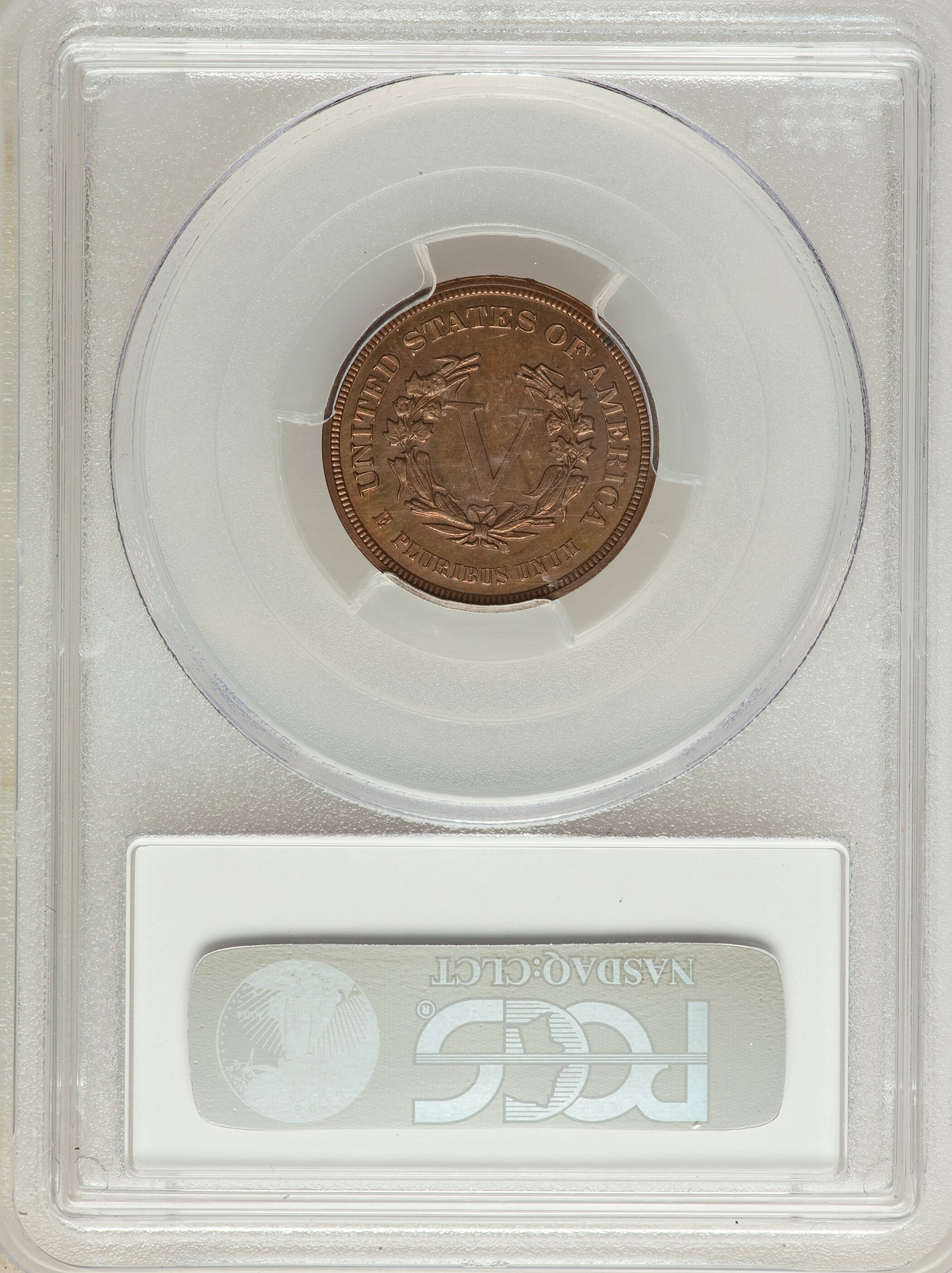 image for: 1882 5C Liberty Head Five Cents, Judd-1691, Pollock-1893, R.6, PR64 Red and Brown PCGS....