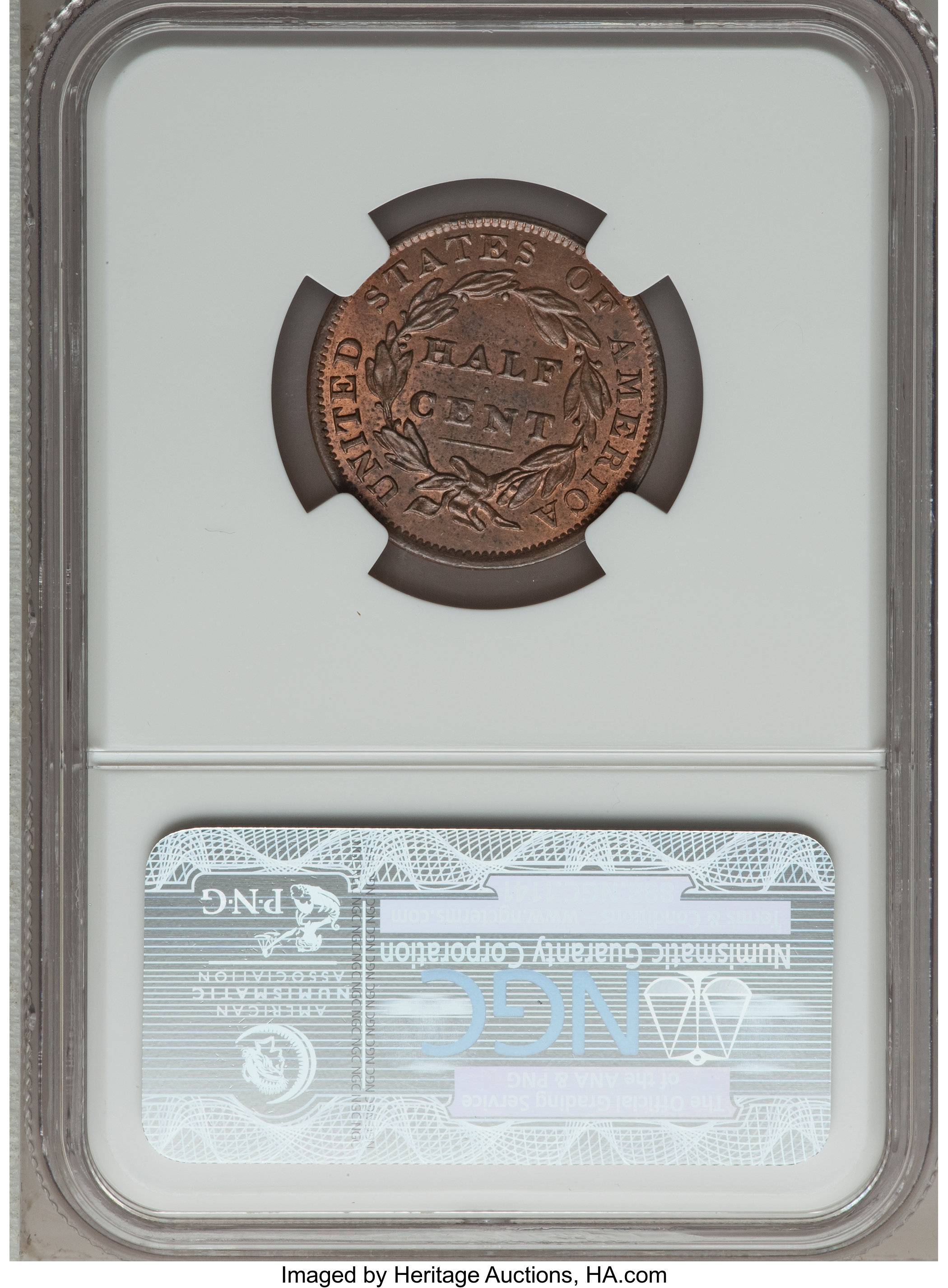 1834 1/2c MS RB MS63 RB thumbnail 2