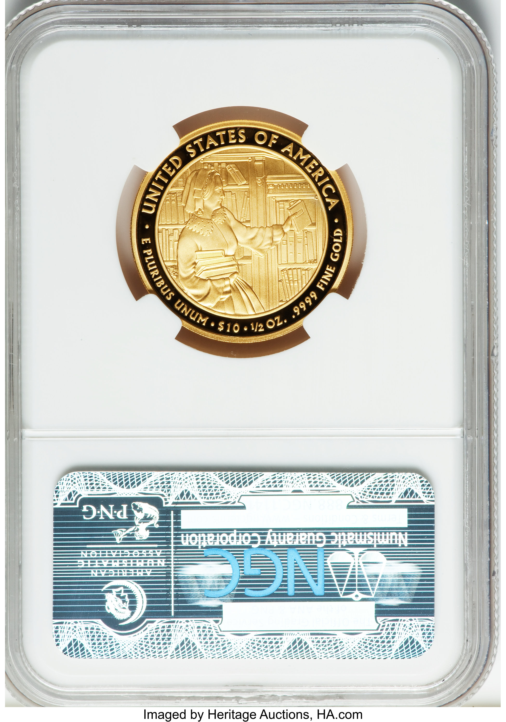 image for: 2010-W $10 Abigail Fillmore PR70 Ultra Cameo NGC. NGC Census: (577). PCGS Population (114).  Numismedia Wsl. Price for prob...