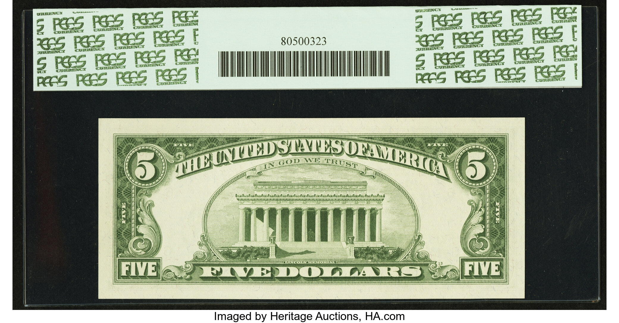 image for: Fr. 1968-F* $5 1963A Federal Reserve Star Note. PCGS Superb Gem New 67PPQ....