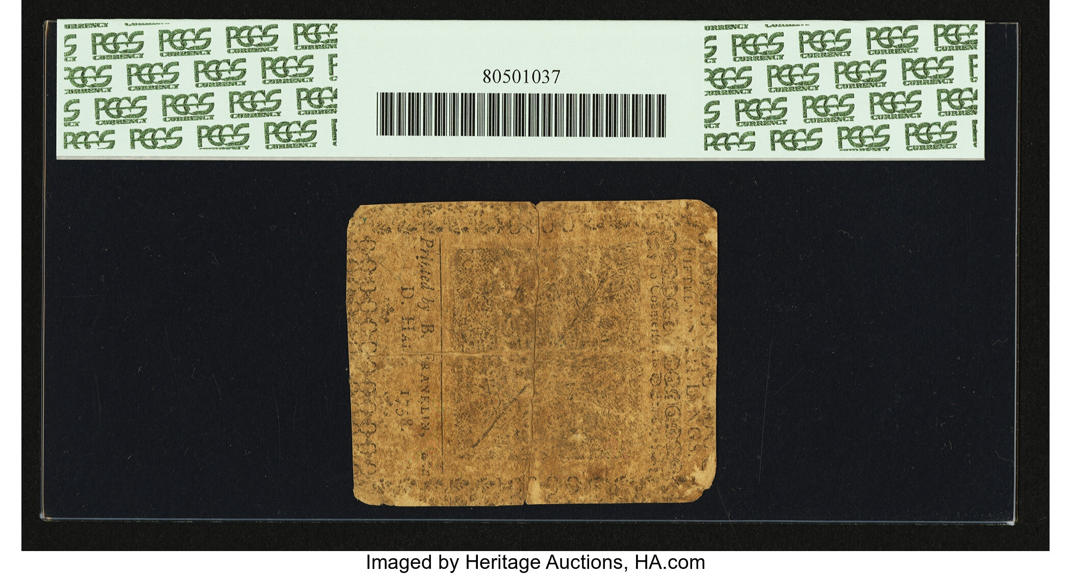 image for: Pennsylvania May 20, 1758 15s PCGS Apparent Very Good 10....