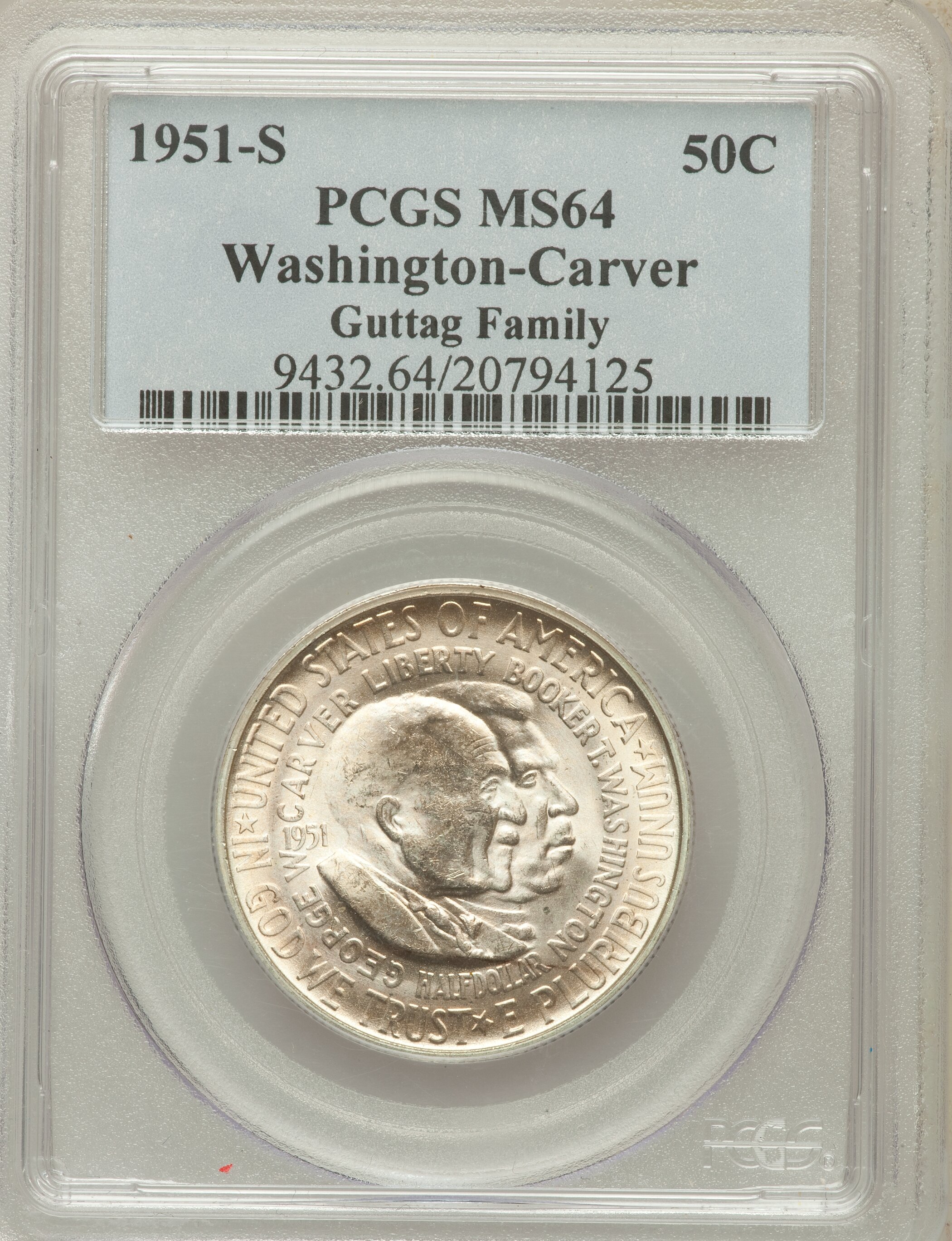 1951-S 50c Washington-Carver MS62 thumbnail 11