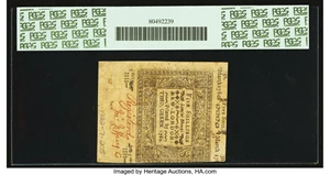 image for: Connecticut March 1, 1780 5s Uncancelled PCGS Apparent Extremely Fine 45....
