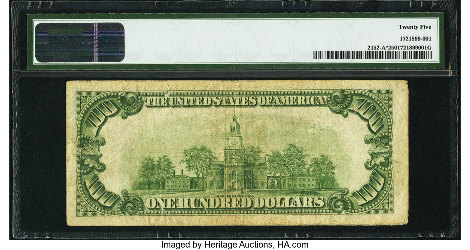 image for: Fr. 2152-A* $100 1934 Federal Reserve Star Note. PMG Very Fine 25....
