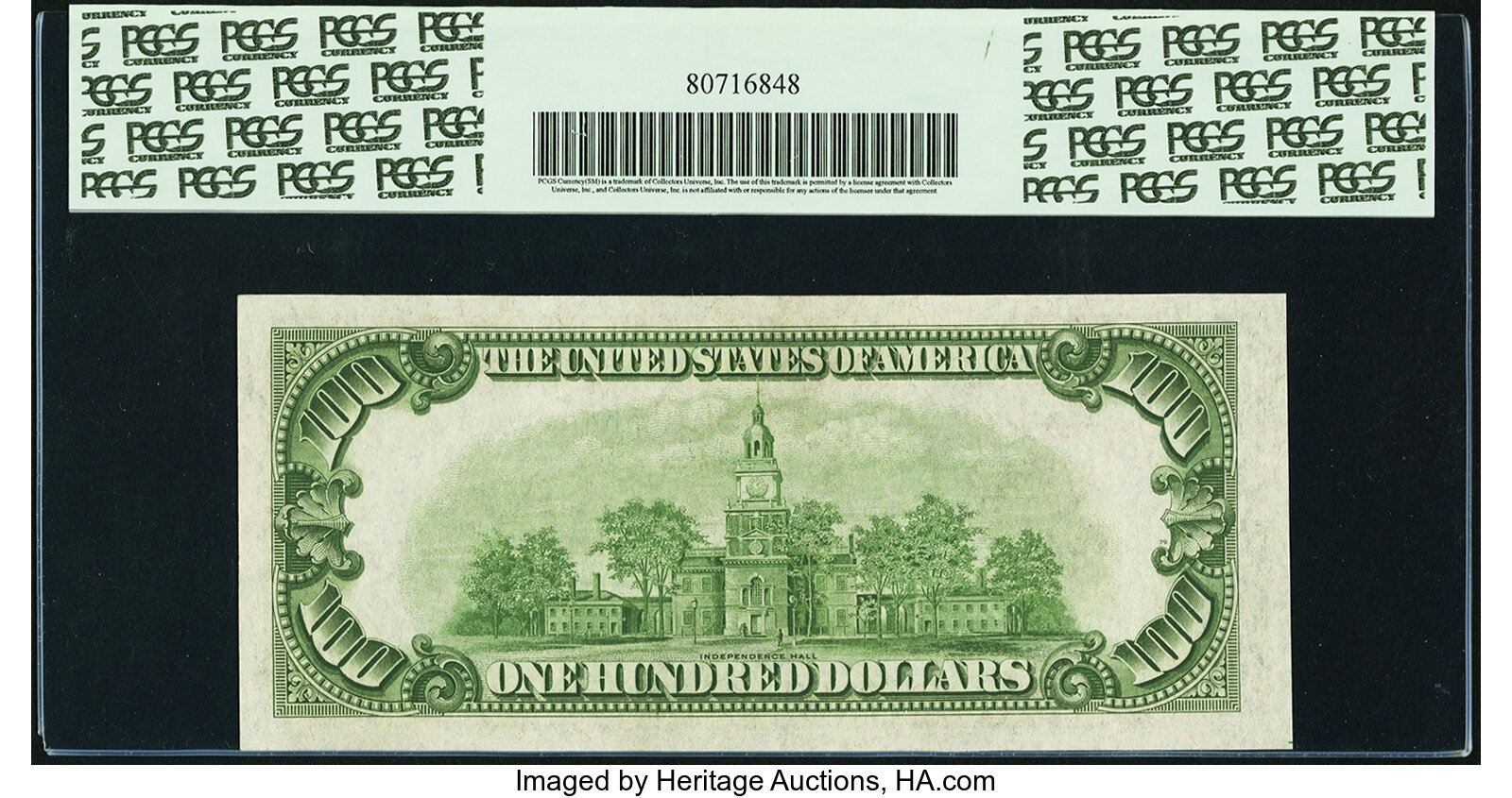 image for: Fr. 2152-G* $100 1934 Federal Reserve Star Note. PCGS Choice About New 55....