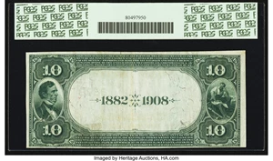 image for: Nyack, NY - $10 1882 Date Back Fr. 544 The Nyack NB Ch. # (E)2378...