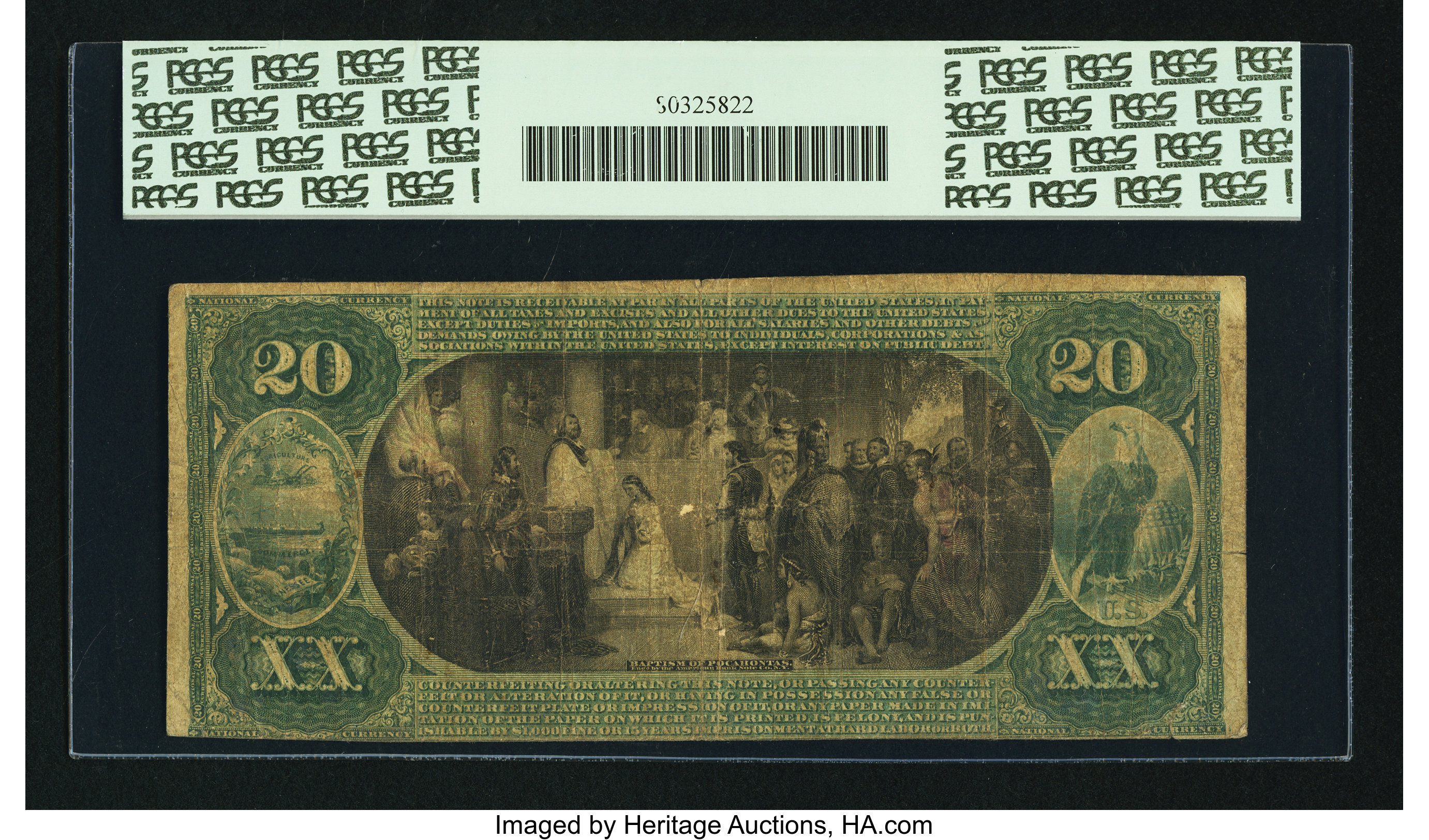 image for: Pulaski, TN - $20 1875 Fr. 432 The Giles NB Ch. # 1990...