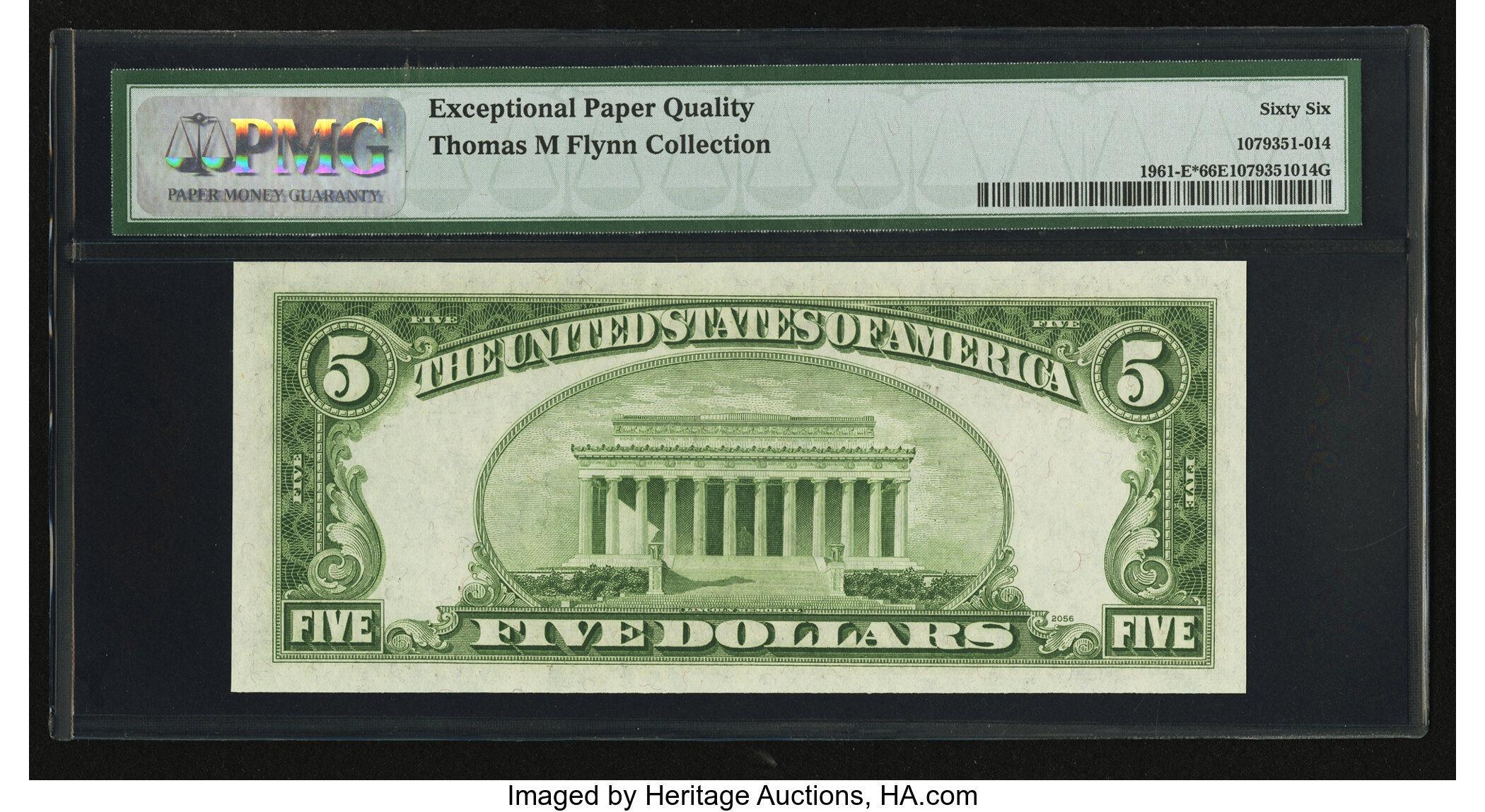 image for: Fr. 1961-E* $5 1950 Narrow Federal Reserve Note. PMG Gem Uncirculated 66 EPQ....