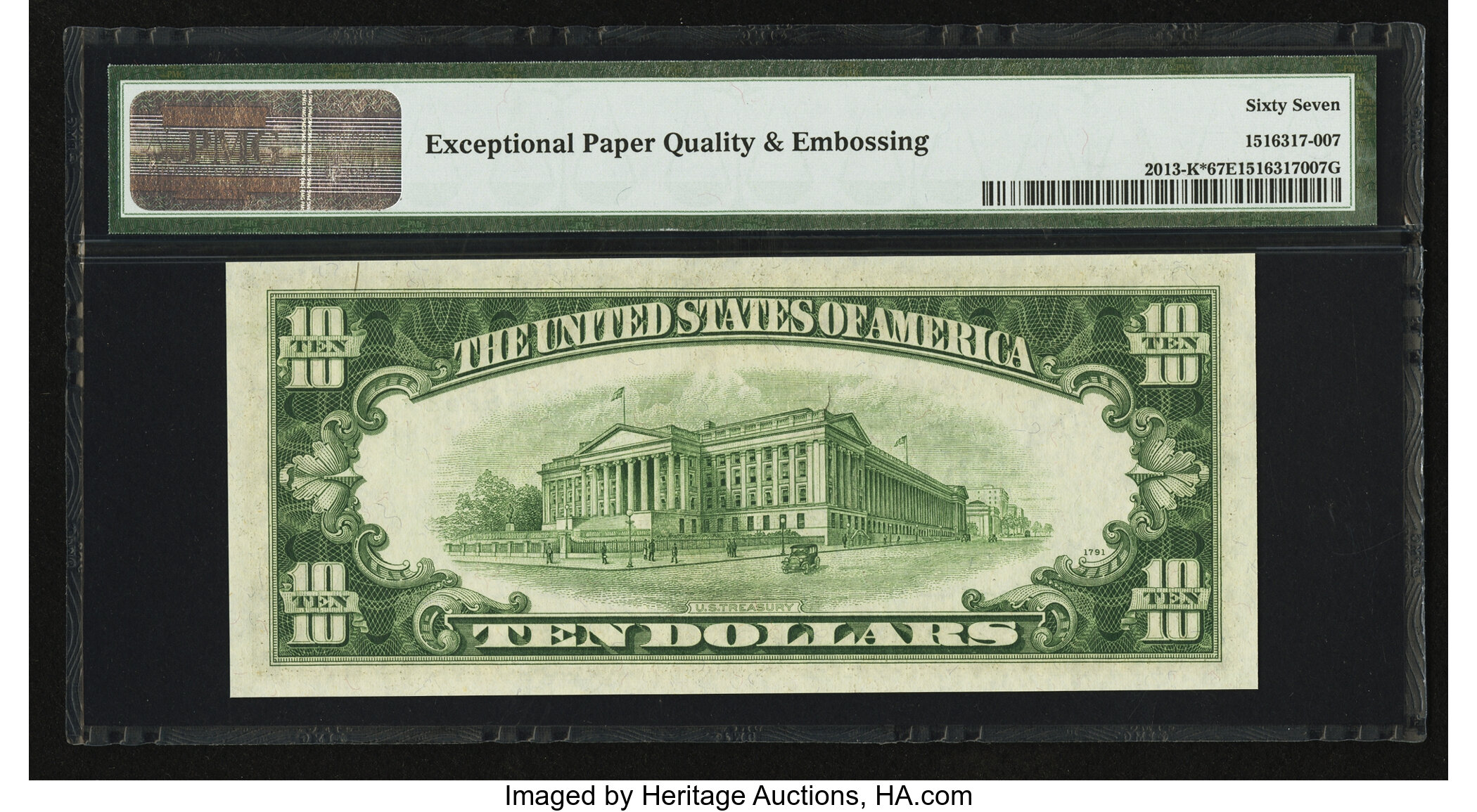 image for: Fr. 2013-K* $10 1950C Federal Reserve Note. PMG Superb Gem Unc 67 EPQ....