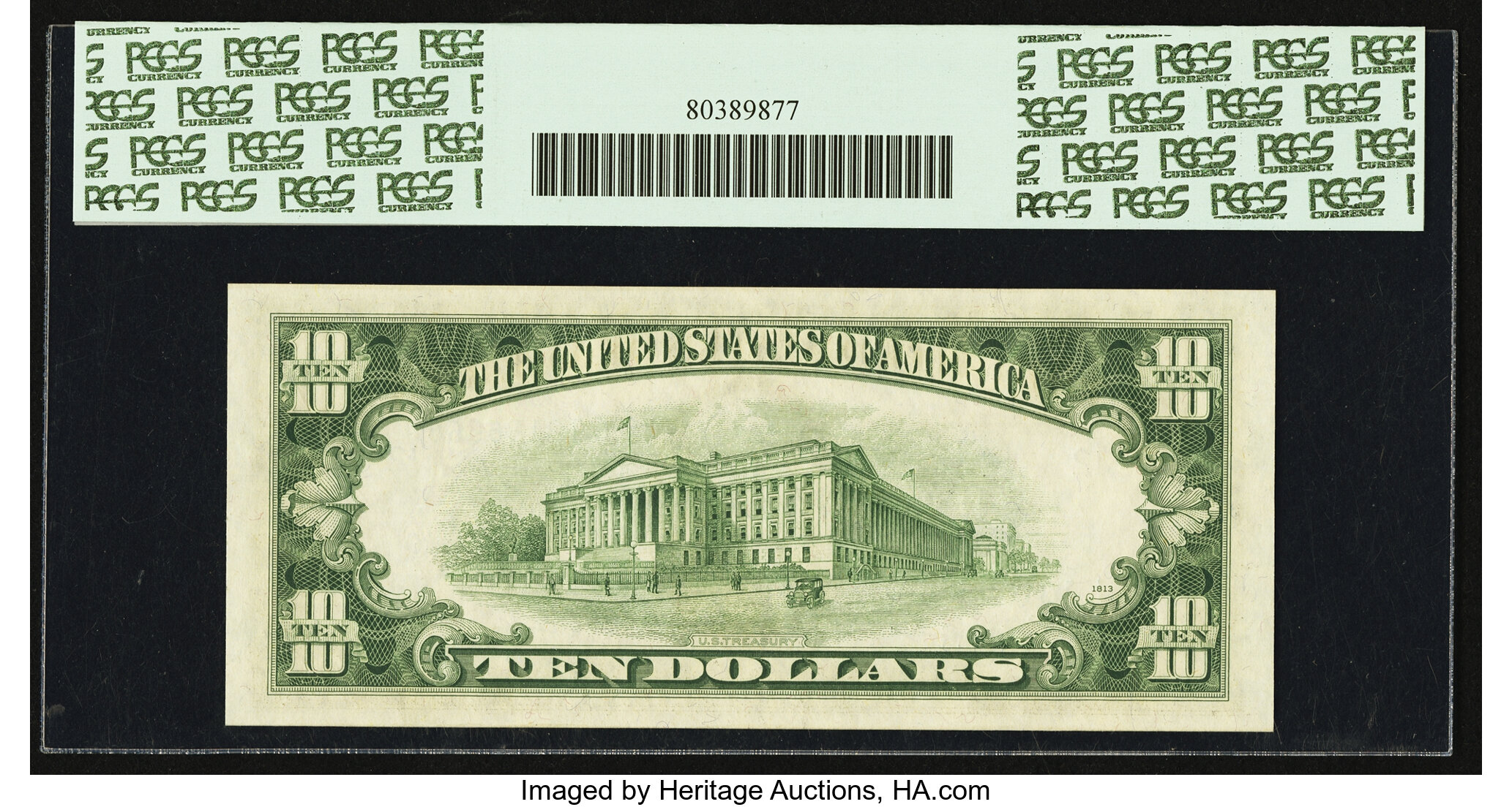 image for: Fr. 2014-L* $10 1950D Federal Reserve Note. PCGS Superb Gem New 69PPQ....