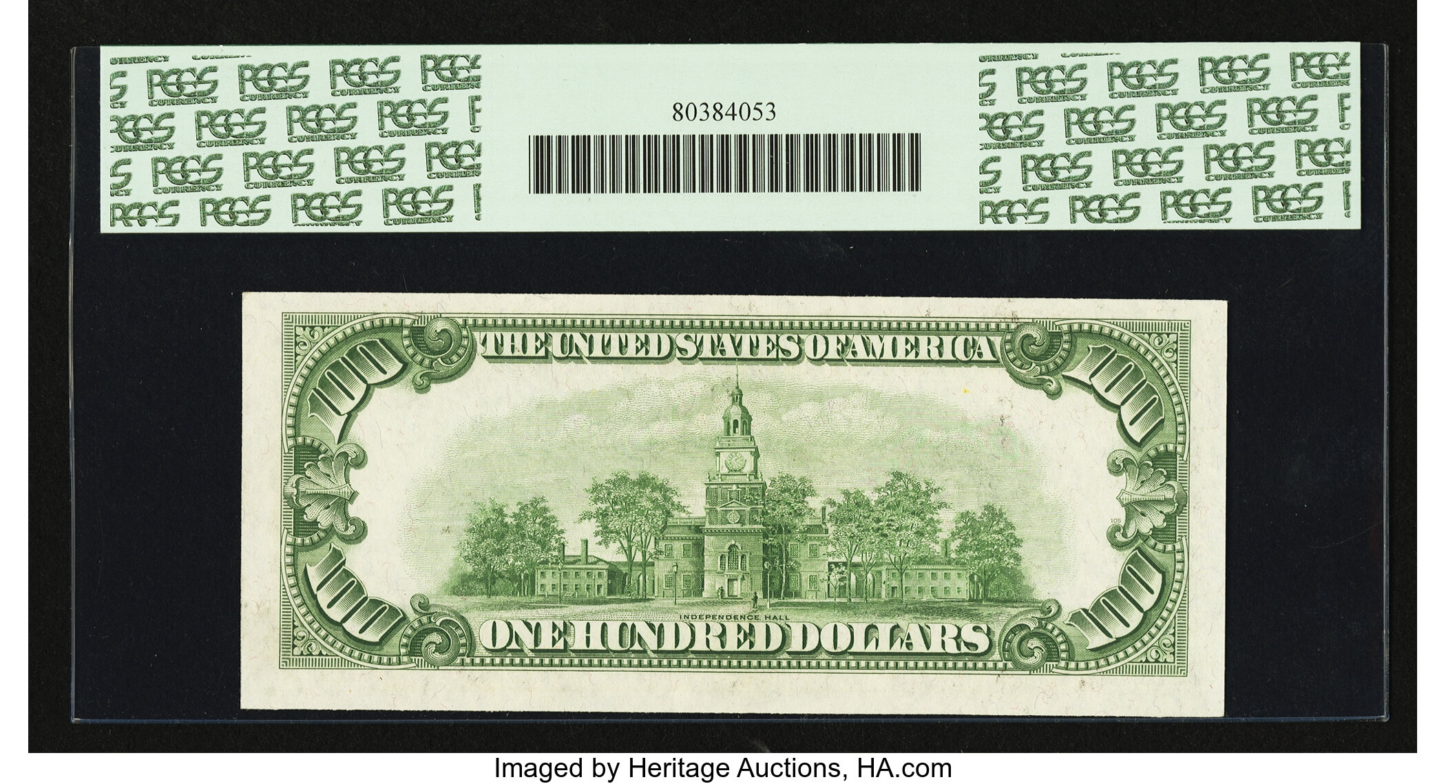 image for: Fr. 2157-G* $100 1950 Mule Federal Reserve Note. PCGS Choice About New 55....