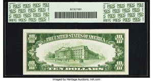 image for: Fr. 1700 $10 1933 Silver Certificate. PCGS Gem New 66PPQ....