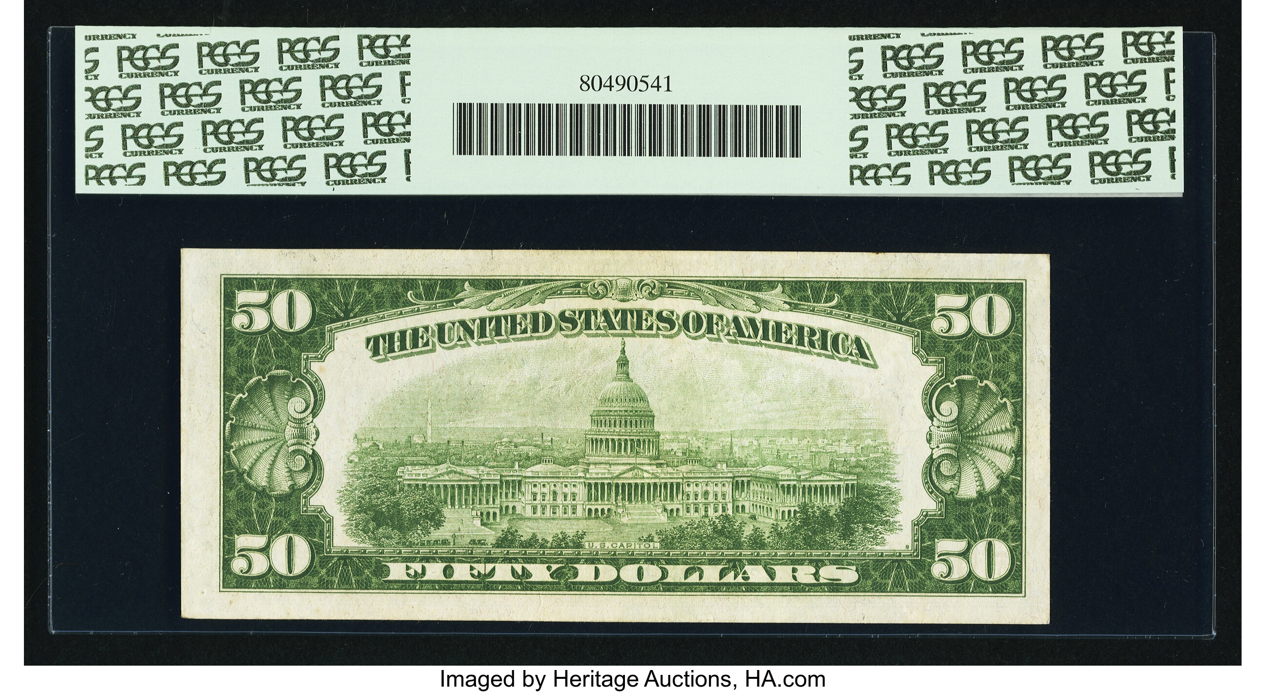 image for: Fr. 2101-G* $50 1928A Federal Reserve Note. PCGS About New 50....