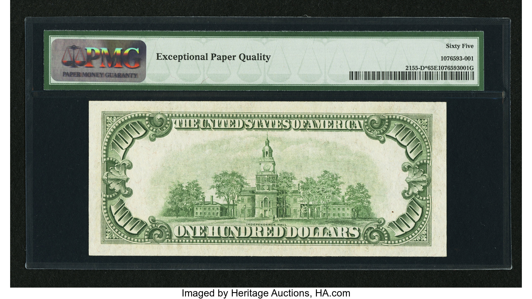 image for: Fr. 2155-D* $100 1934C Federal Reserve Note. PMG Gem Uncirculated 65 EPQ....