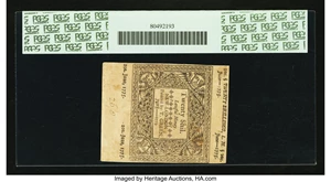 image for: Connecticut June 1, 1775 20s Uncancelled PCGS Apparent Extremely Fine 40....