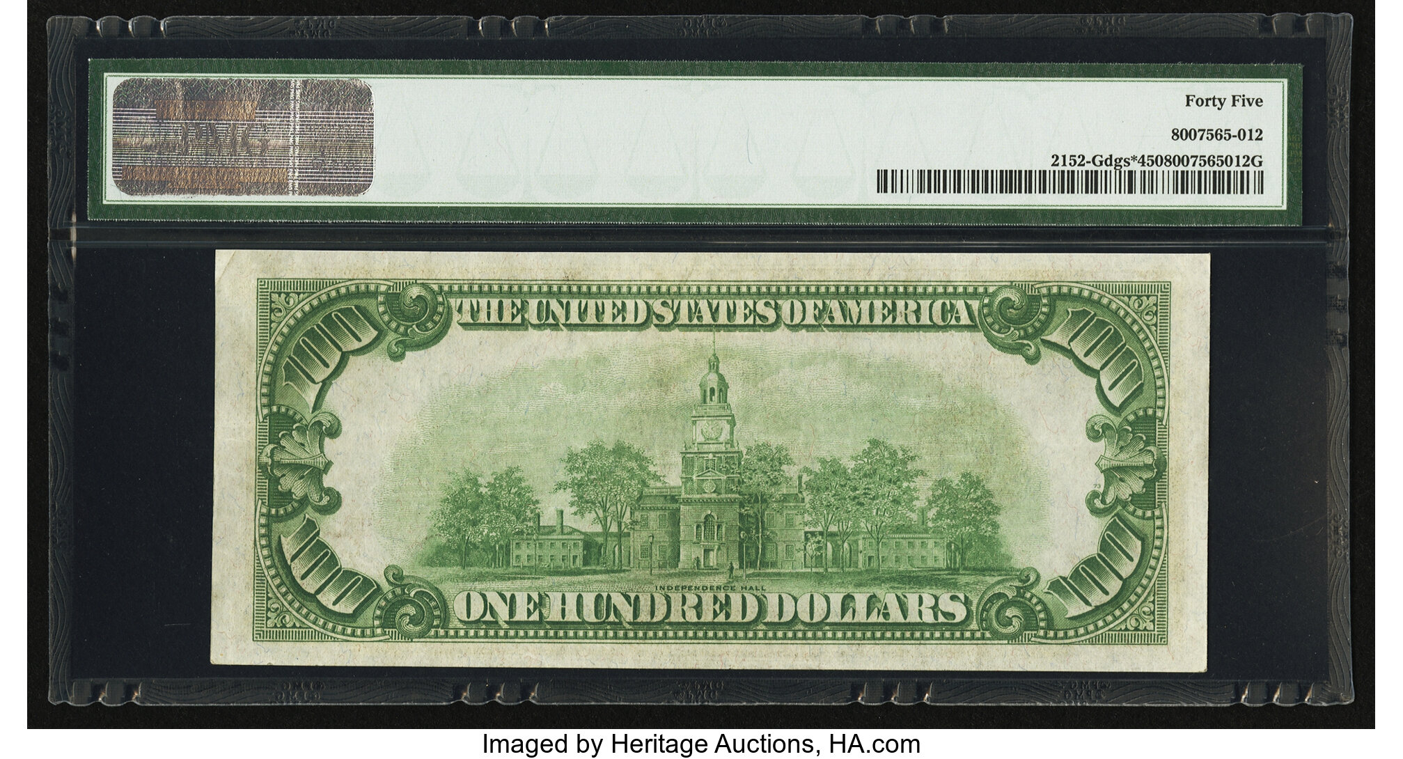 image for: Fr. 2152-G* $100 1934 Federal Reserve Note. PMG Choice Extremely Fine 45....