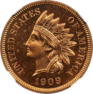 image for: 1909 Indian Cent. Proof-66 RB Cameo (NGC).