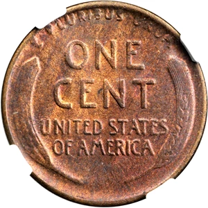 image for: 1922-D Lincoln Cent. Weak D. MS-63 RB (NGC).