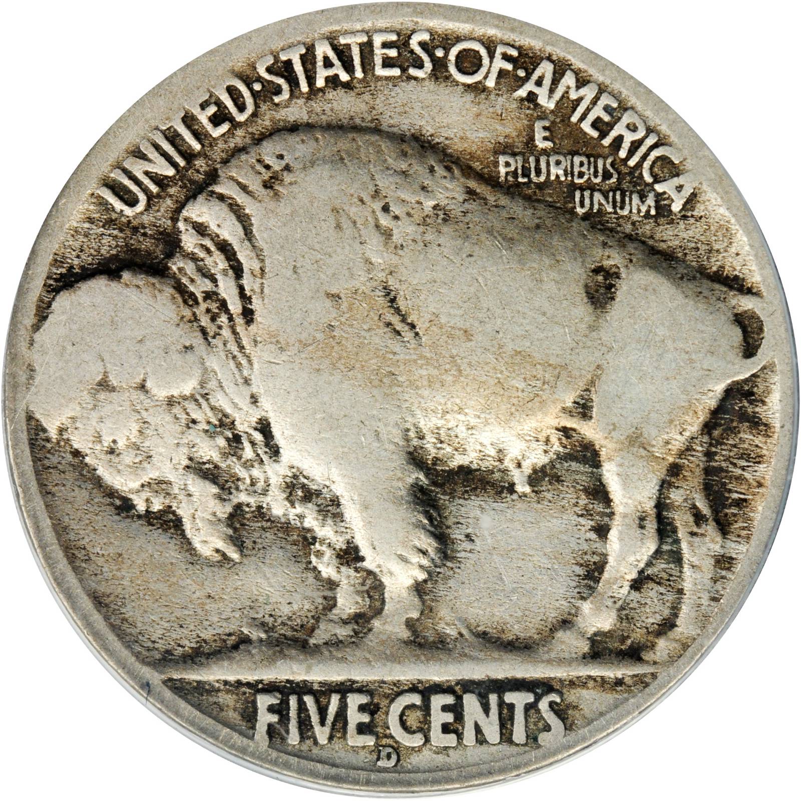 1913-D 5c Buffalo, Type 2 AG3 thumbnail 2