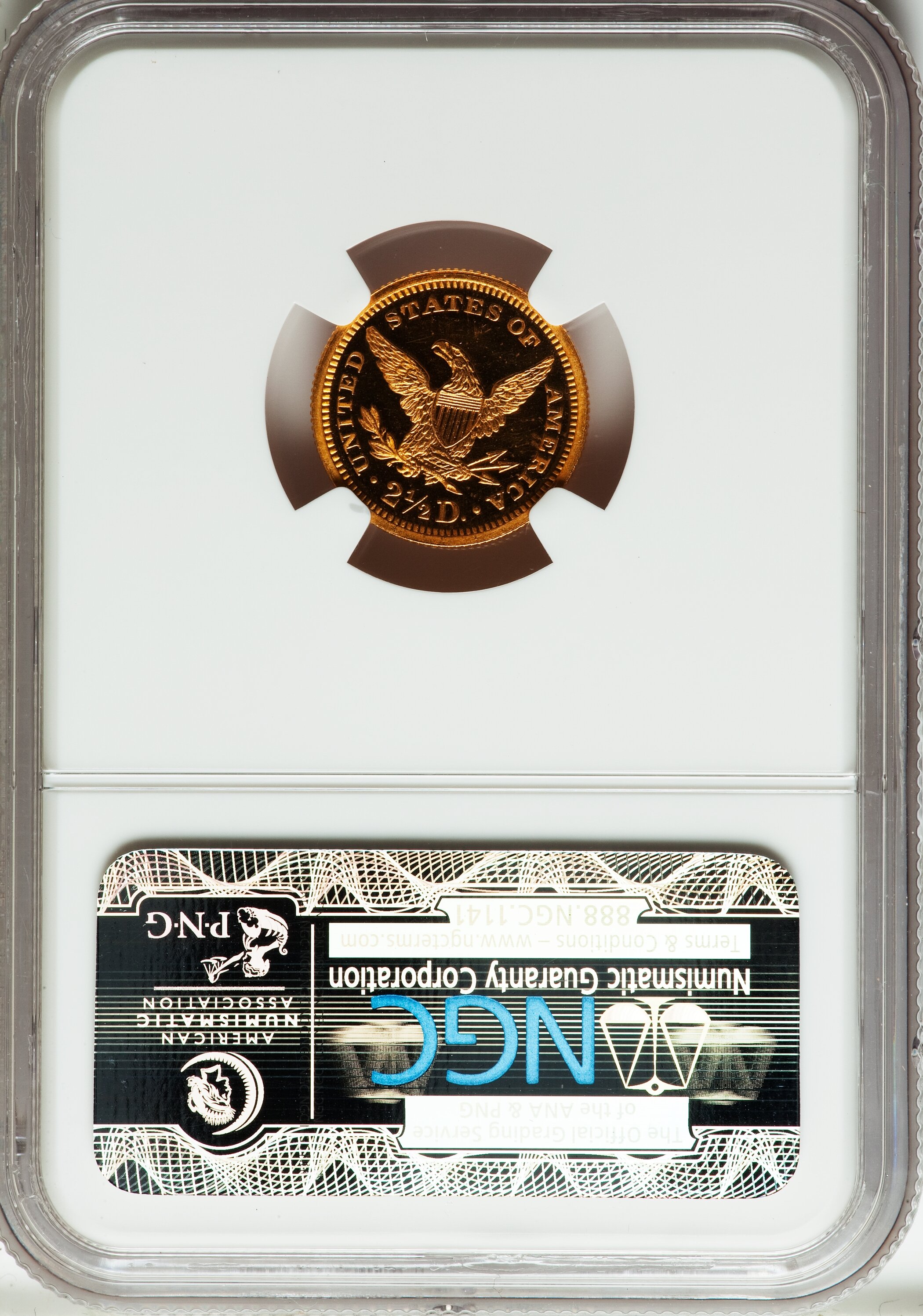 image for: 1872 $2 1/2 PR65  ★  Cameo NGC....