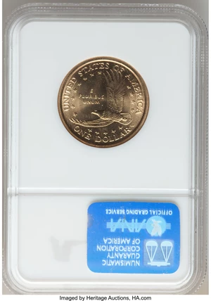 image for: 2000-P $1 Sacagawea MS69 NGC. NGC Census: (76/0). PCGS Population (4/0). Numismedia Wsl. Price for problem free NGC/PCGS c...