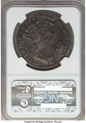 image for: 1802/1 $1 Narrow Date AU58 NGC. B-1, BB-231, R.4....