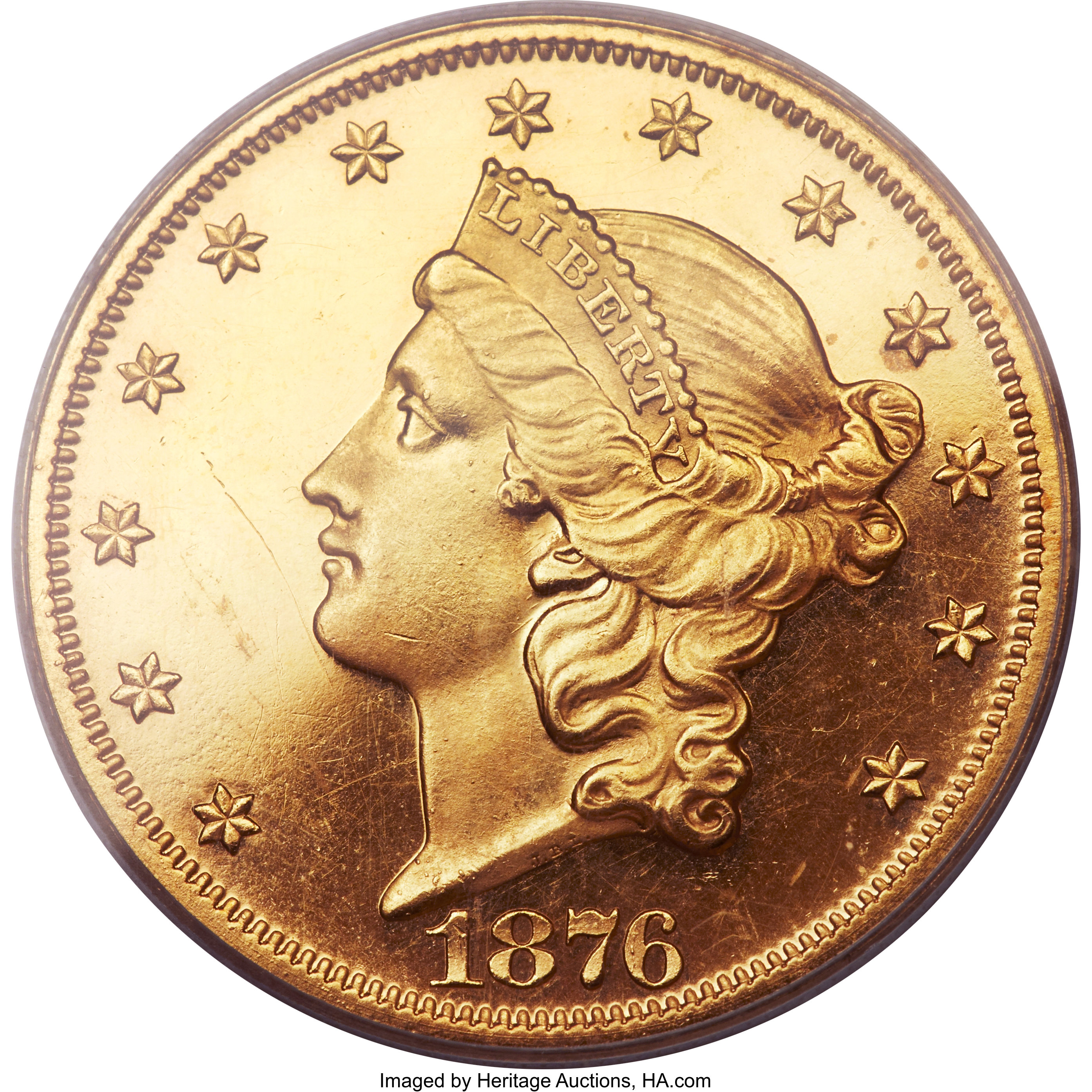 image for: 1876 $20 PR63 Cameo PCGS....