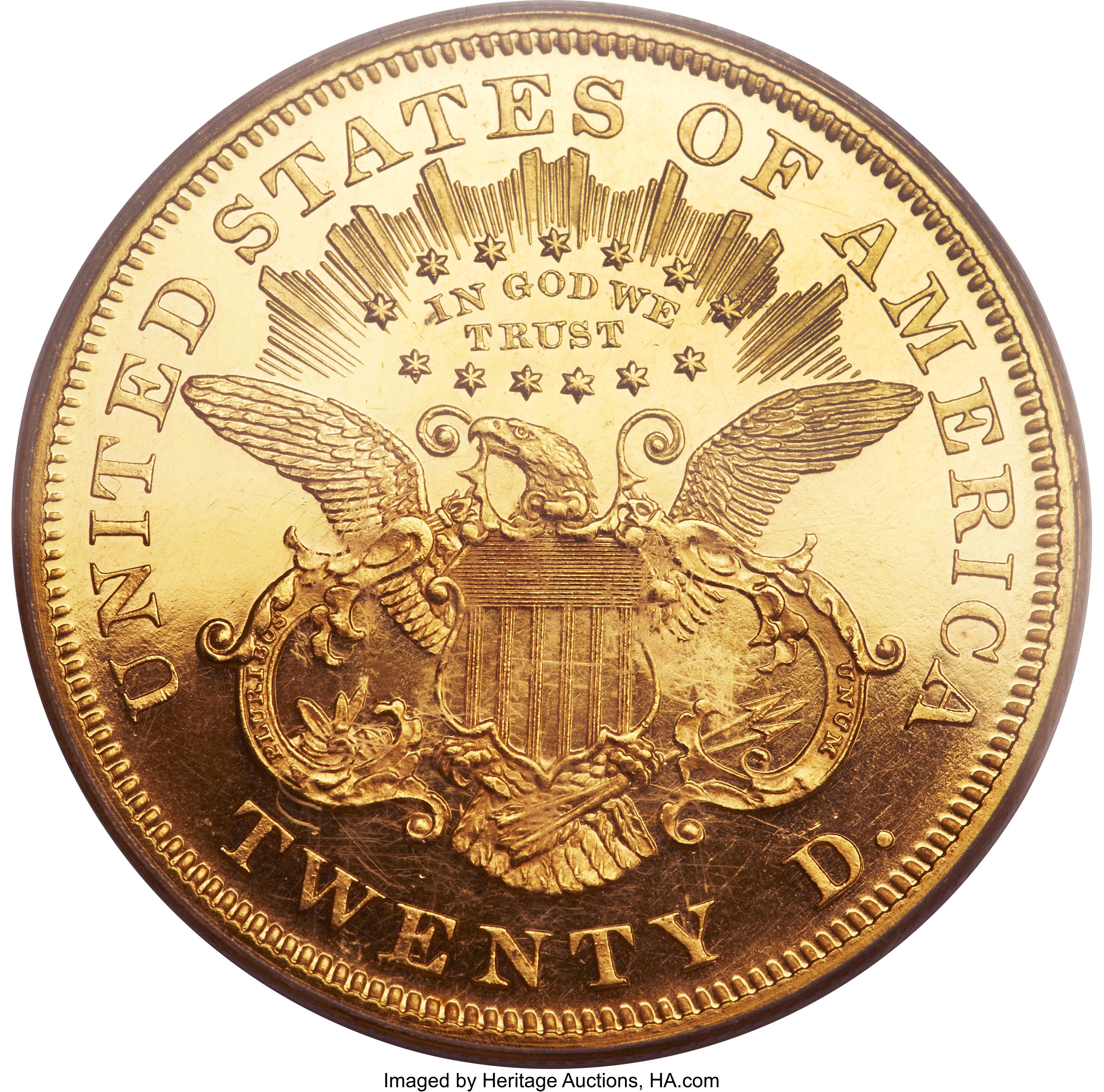image for: 1876 $20 PR63 Cameo PCGS....