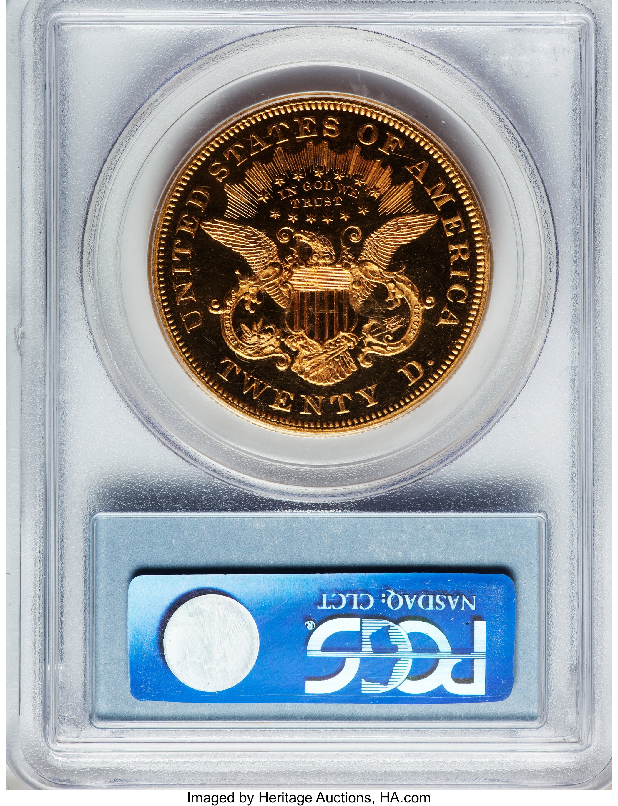 image for: 1876 $20 PR63 Cameo PCGS....