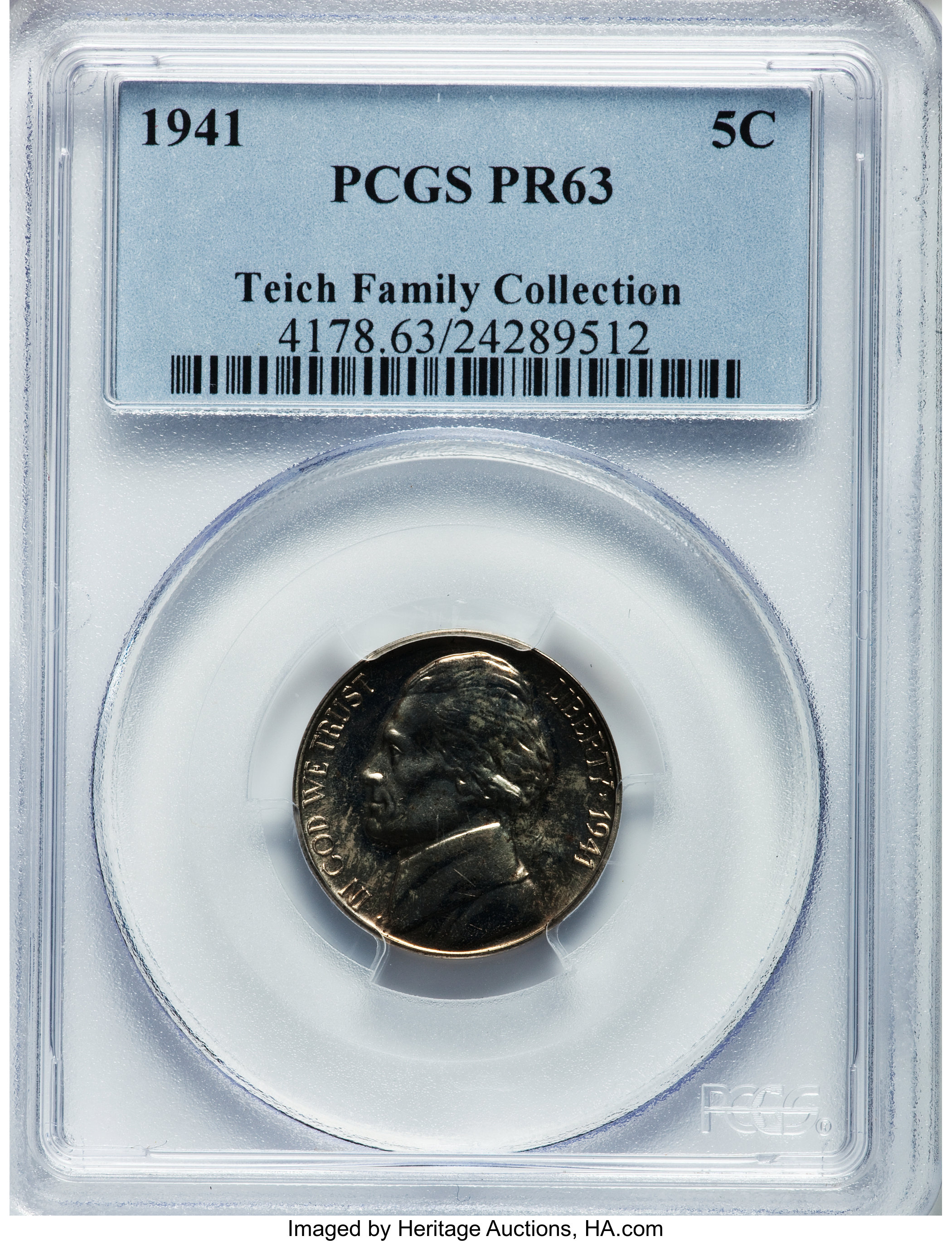 1941 5c PR63 thumbnail 5