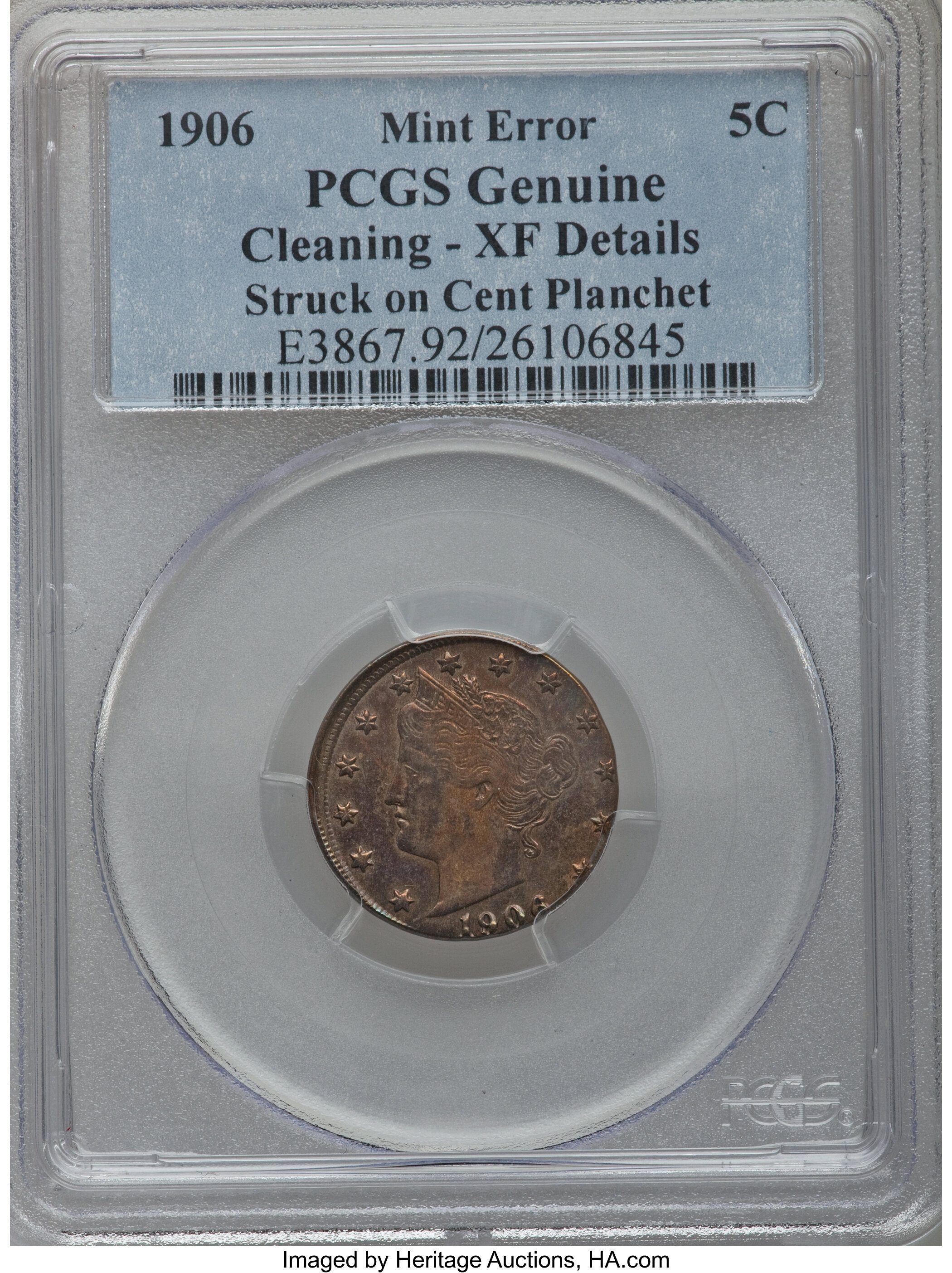 1906 5c XF40 thumbnail 4