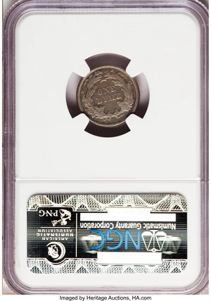 image for: 1869 10C Ten Cents, Judd-720, Pollock-801, High R.7, PR64 NGC....