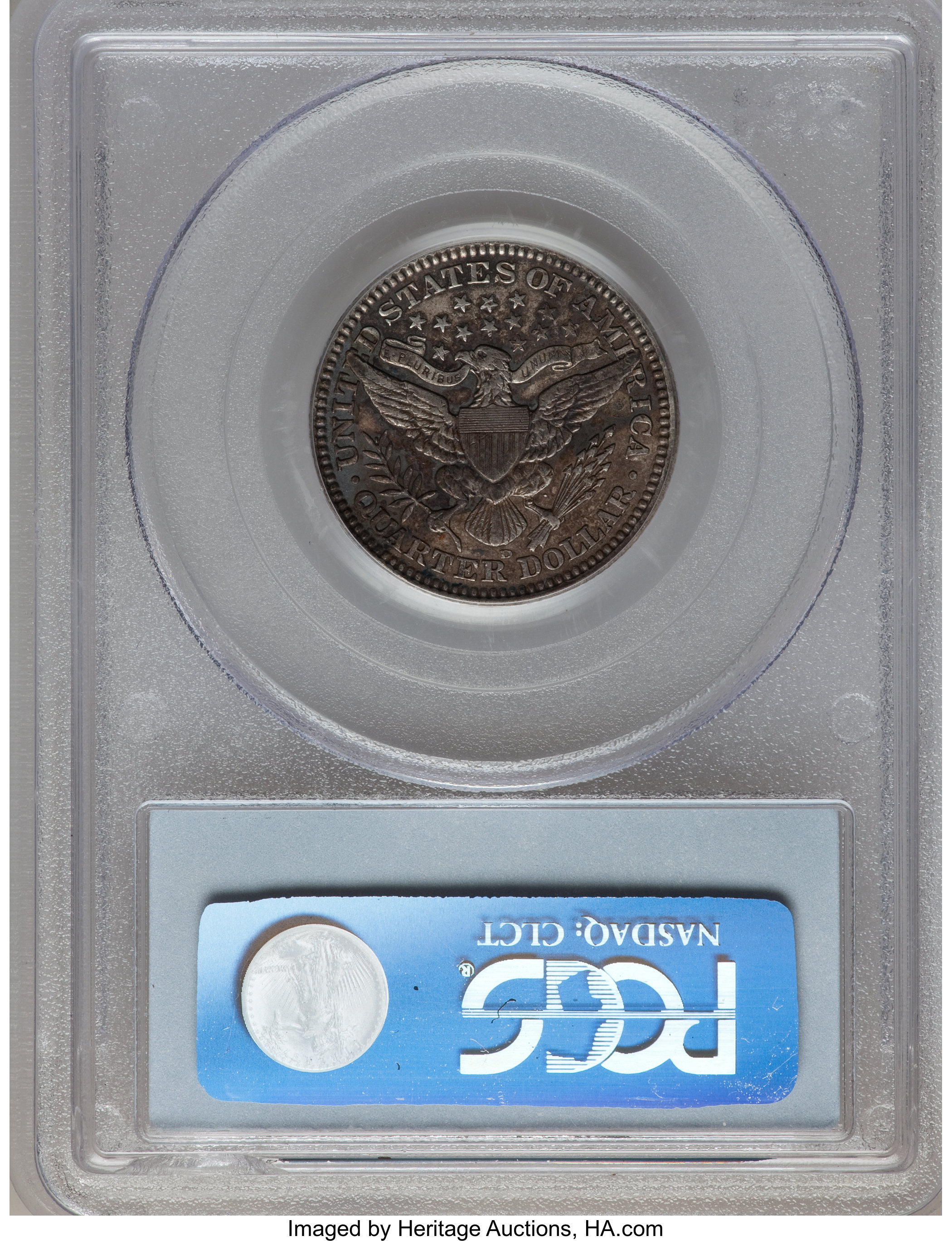 1909-D 25c F15 CAC thumbnail 4