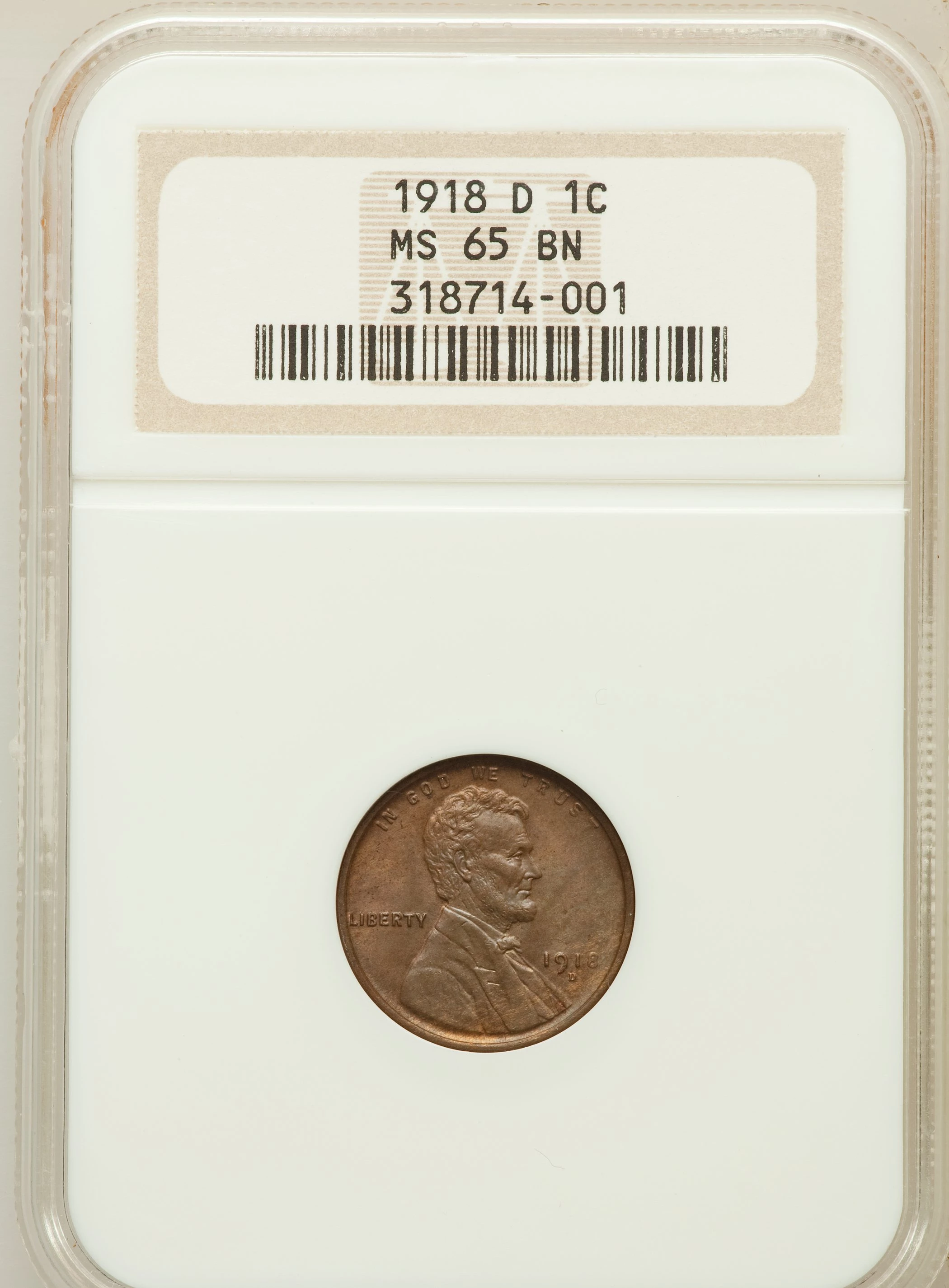 1918 D Lincoln Penny Wheat Reverse BN Coin Pricing Guide