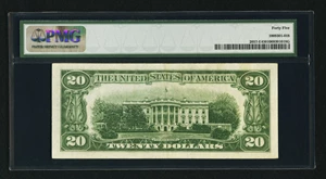 image for: Fr. 2057-E $20 1934C New Back Federal Reserve Note. PMG Choice Extremely Fine 45....