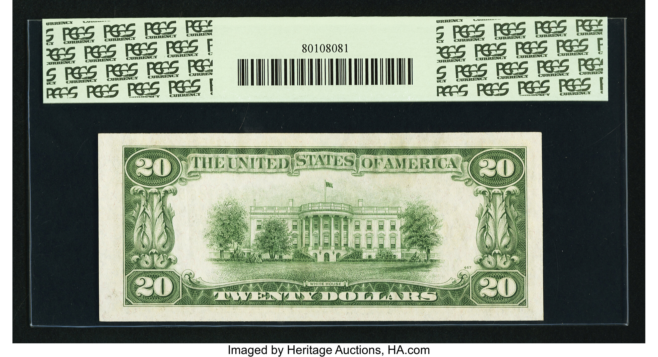image for: Fr. 2057-G $20 1934C Old Back Federal Reserve Note. PCGS Choice About New 55PPQ....
