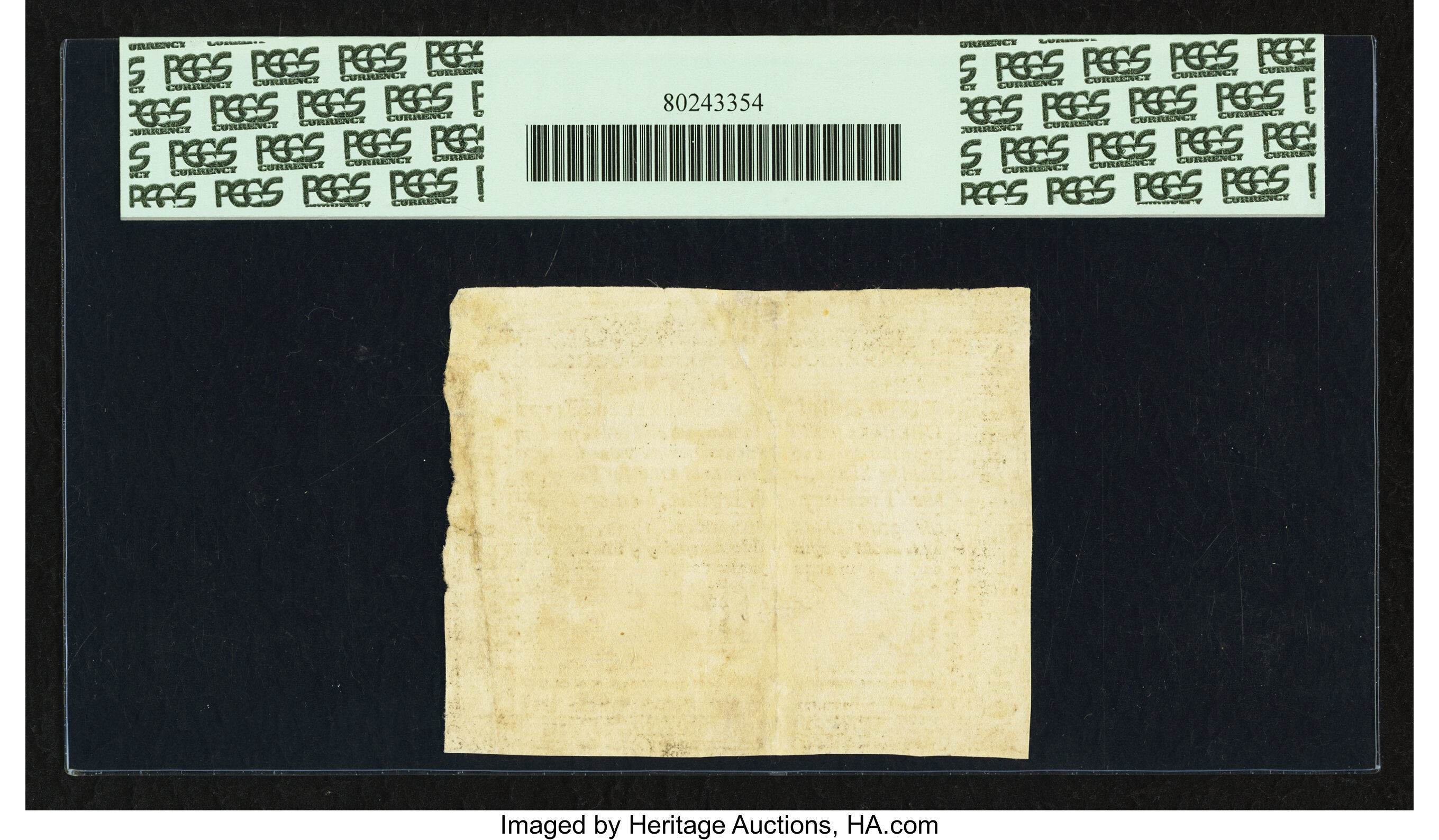 image for: Virginia March 1, 1781 $750 printed on thin laid paper PCGS Apparent About New 50....