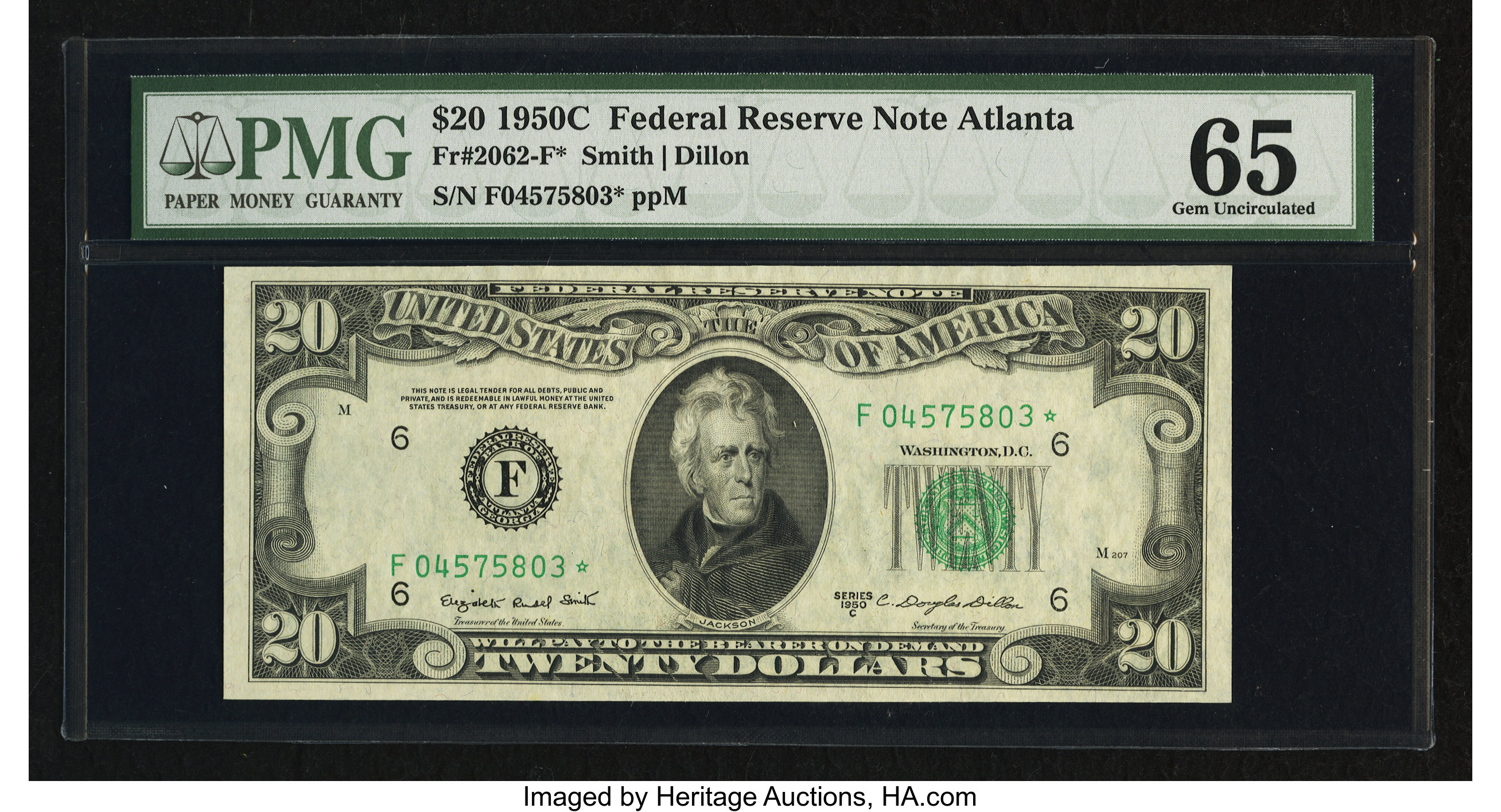 1950C $20 Atlanta, Star Replacement (Fr. 2062F*)