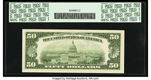 image for: Fr. 2111-B* $50 1950D Federal Reserve Note. PCGS Very Choice New 64PPQ....