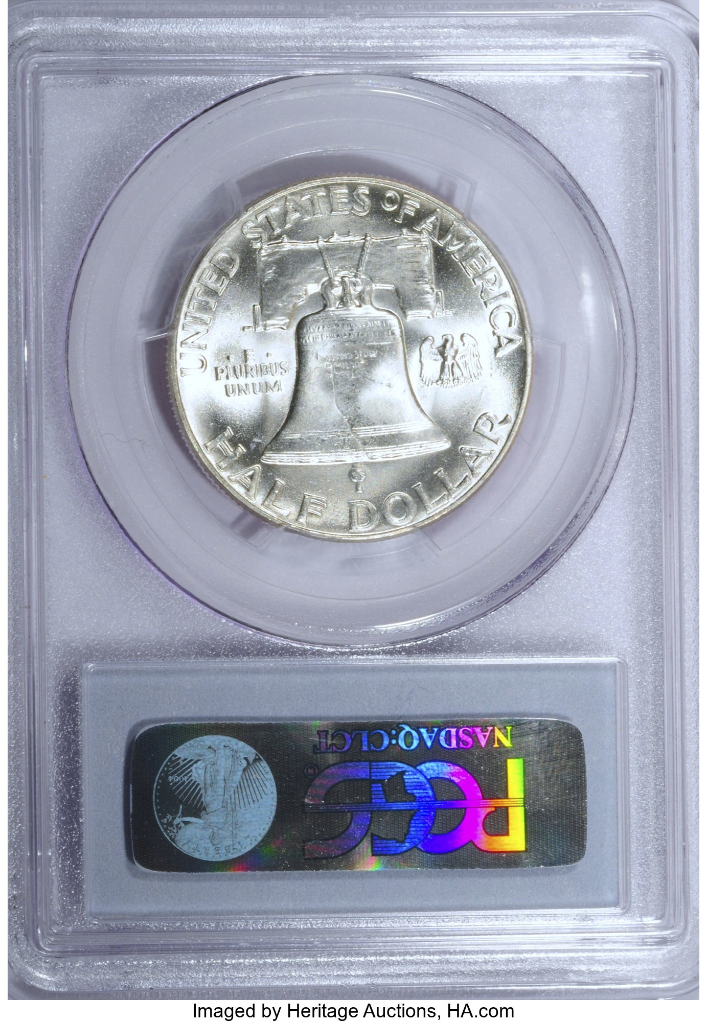 image for: 1949 50C MS66 Full Bell Lines PCGS. PCGS Population (177/0). NGC Census: (47/1).  Numismedia Wsl. Price for problem free NG...